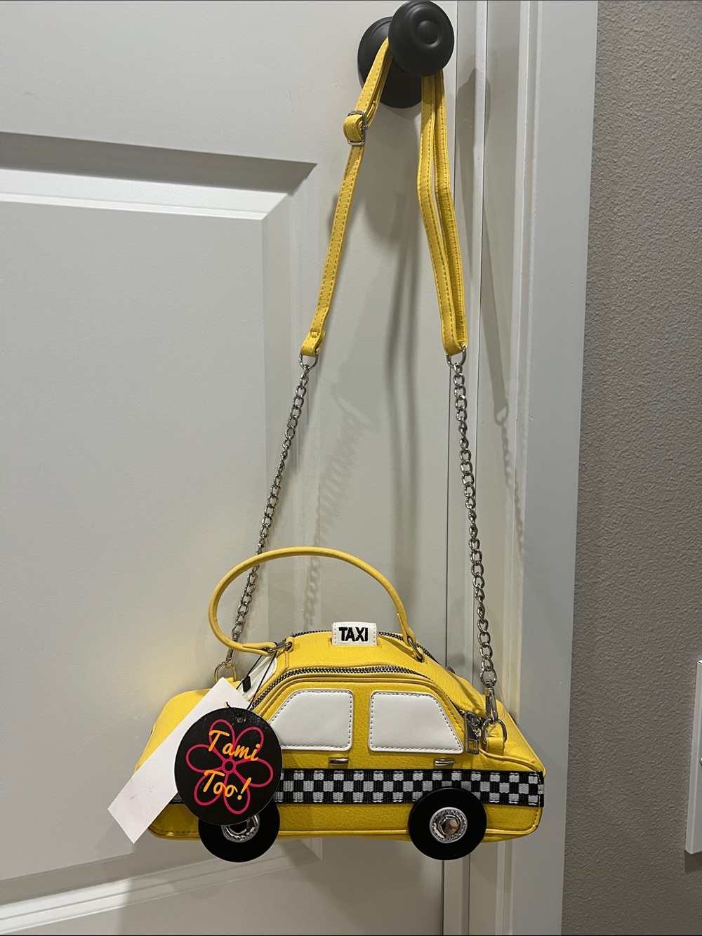 Tami Too! Vintage Yellow Taxi Novelty Crossbody Bag NWT